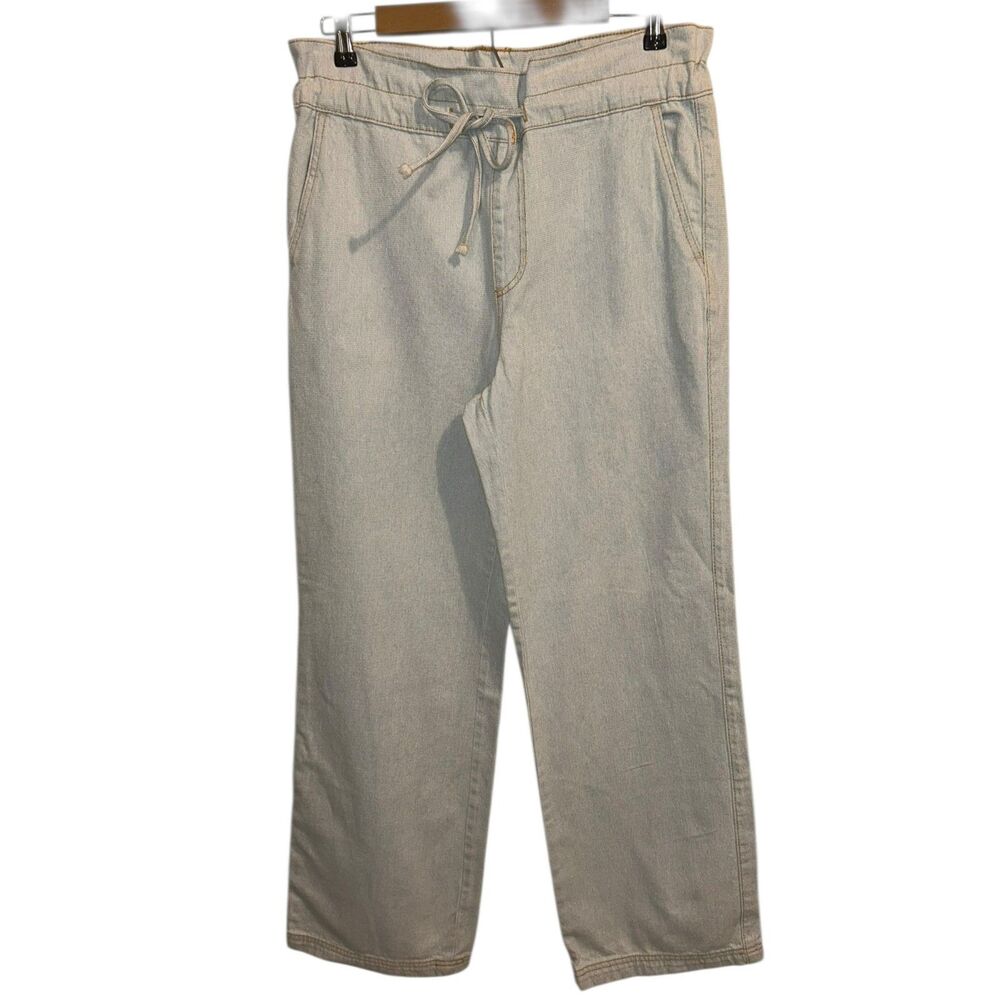 442 Universal Thread Women’s High-Rise Wide-Leg Drawstring Jeans Light Wash